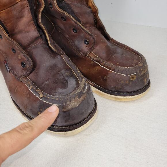Red Wing Boots Mens Sz 12 D Brown Waterproof Boot Workwear Gorpcore Utility Work - Picture 8 of 16